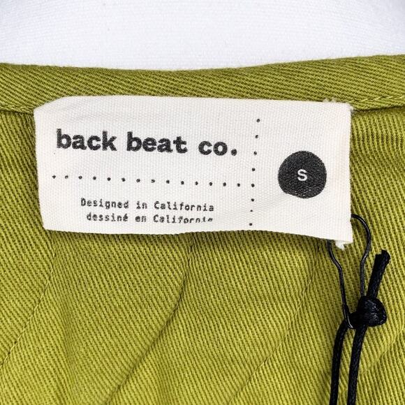 Back Beat Co. Pistachio Green Organic Cotton Twill Wave Liner Quilted Jacket - Picture 12 of 13